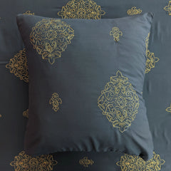 RHS 5 pcs Embroidered Bedsheet Set (Grey)