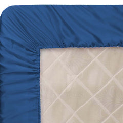 MIDNIGHT BLUE SILK BED SHEET