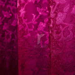 Self jacquard curtains panel (Maroon)
