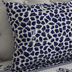 Xara Ink Blue Grey Floral Bed Sheet Set - 7090-7091