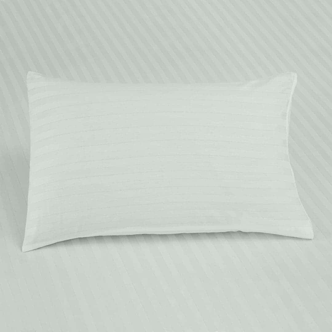 Luxury Cotton Satin Stripes (White)