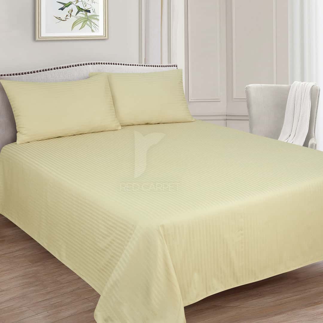 Light Beige Cotton Satin Sheet