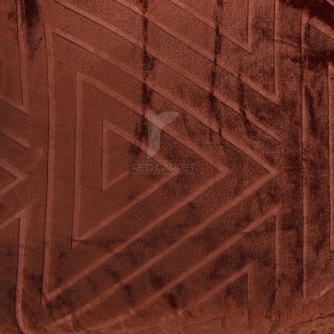 Triangle Embossed Fleece Blanket (Copper)