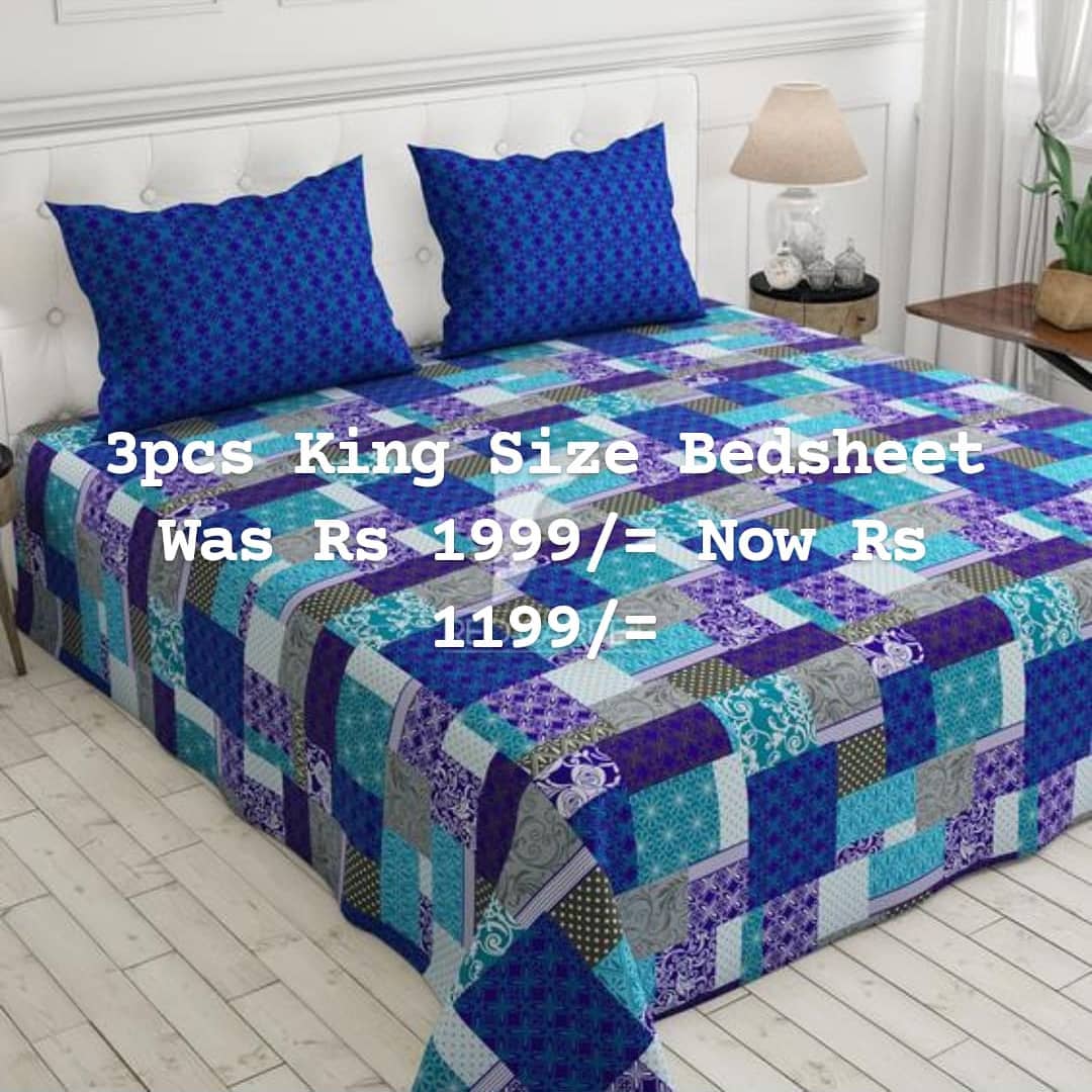 3pcs King Size Bedsheet Was...