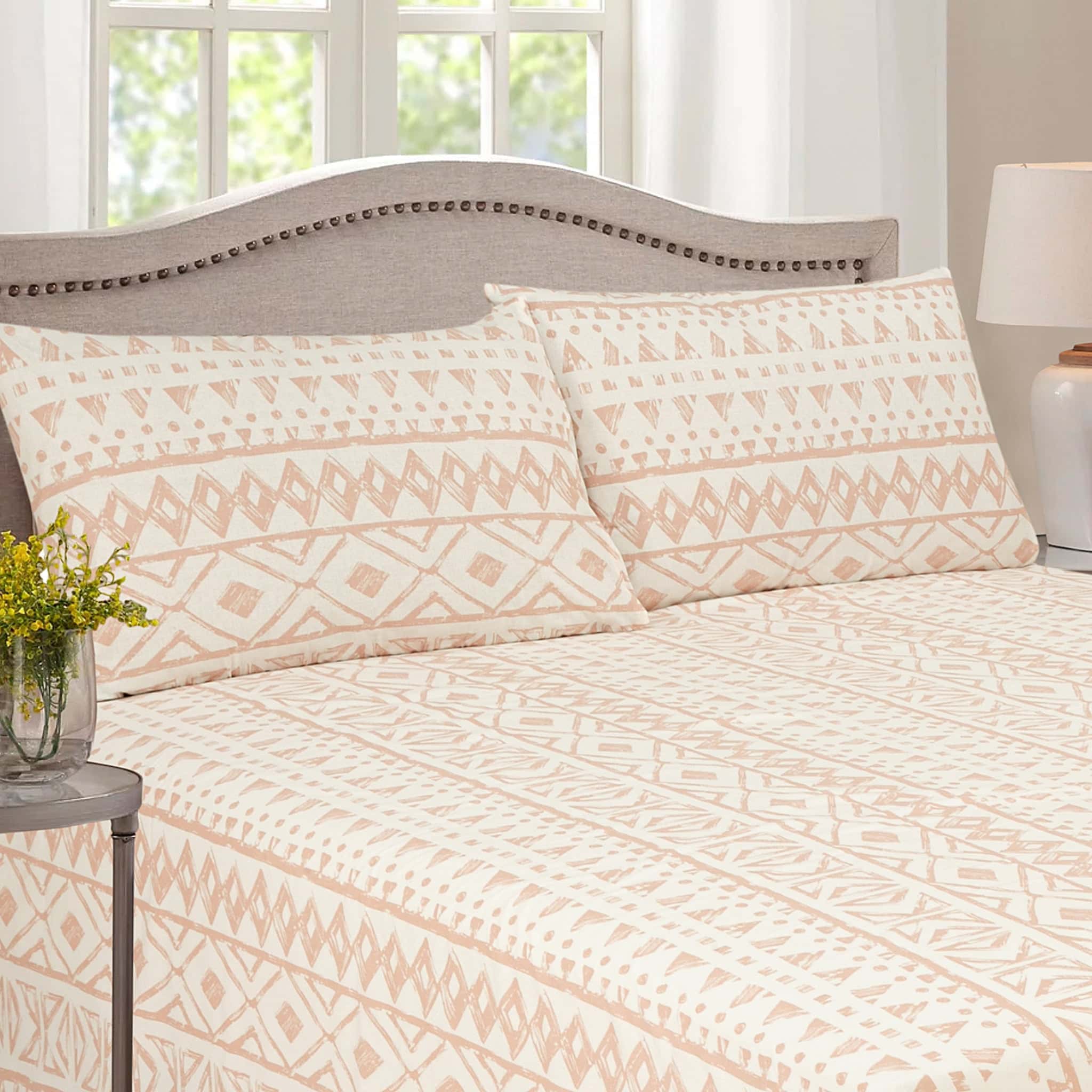 Aztec Geometric Cotton Percale bedsheet