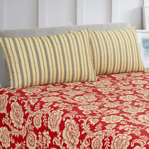 Red Statement Luxury Cotton Percale Bedsheet