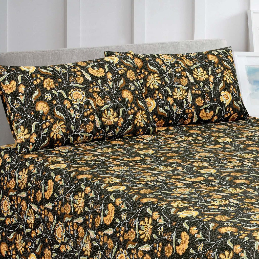 Heirloom Flora Luxury Cotton Percale Bedsheet