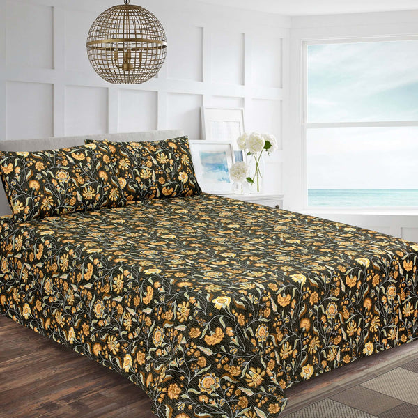 Heirloom Flora Luxury Cotton Percale Bedsheet