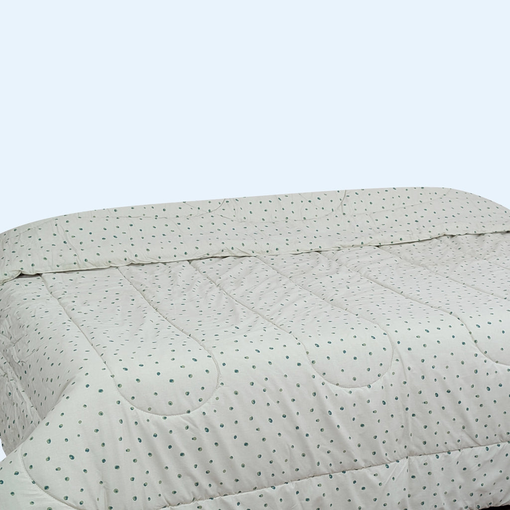 Cotton Percale King Comforter - 1019 Dotted