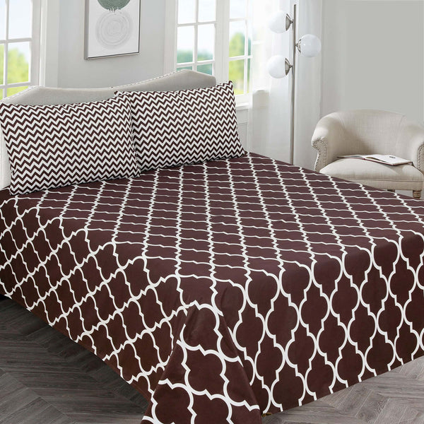 Modern Lattice Cotton Percale Bed sheet