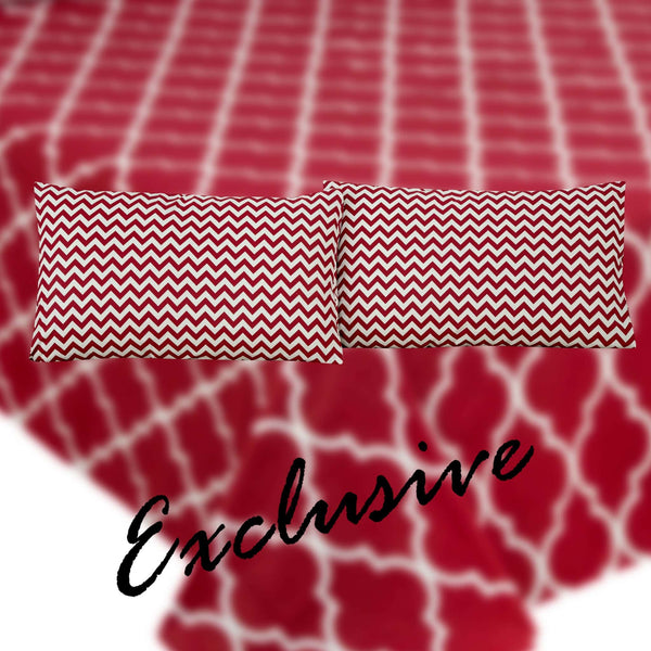 Lattice Luxe Cotton Percale Bed sheet