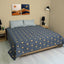 Art Deco Fan Print Cotton Satin bedsheet