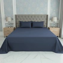 RHS SOLID COTTON PERCALE BEDSHEET SET