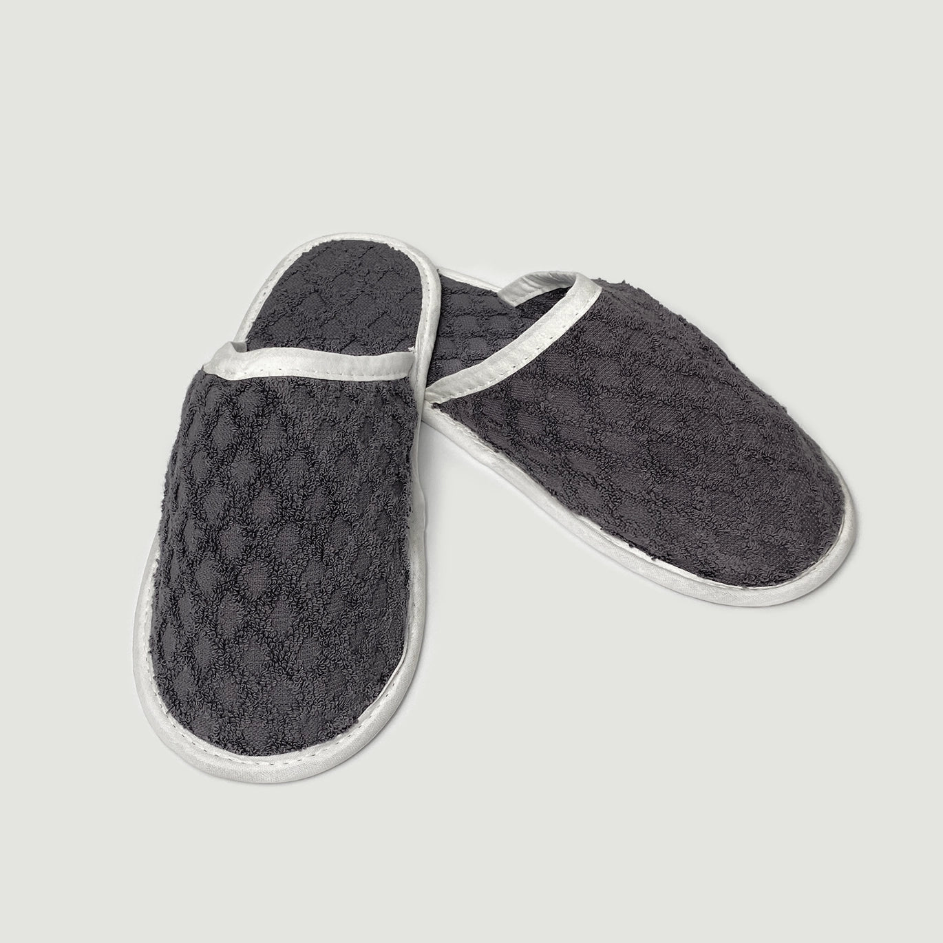 Pack of 2 towel slipper (light grey)