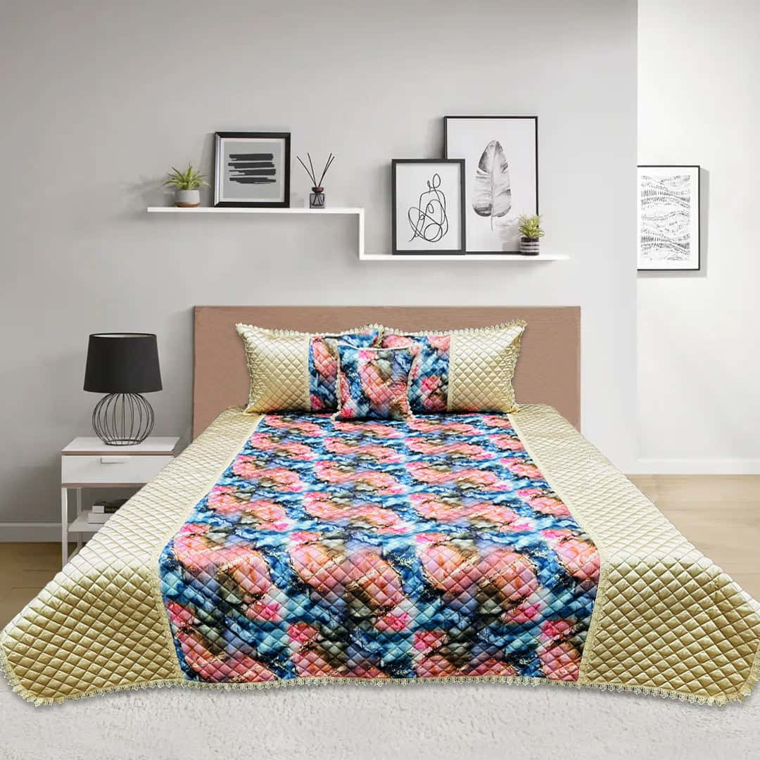 Digital Printed Quilted Bedspread 2425-01