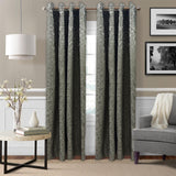 Self jacquard curtains panel (Charcoal Grey)