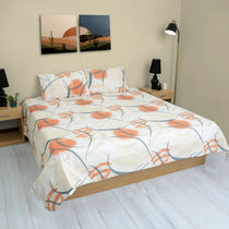 Woven Grid Cotton Percale Bed sheet