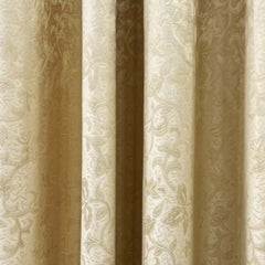 Self jacquard curtains panel (Beige/Fawn)