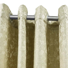 Self jacquard curtains panel (Beige/Fawn)