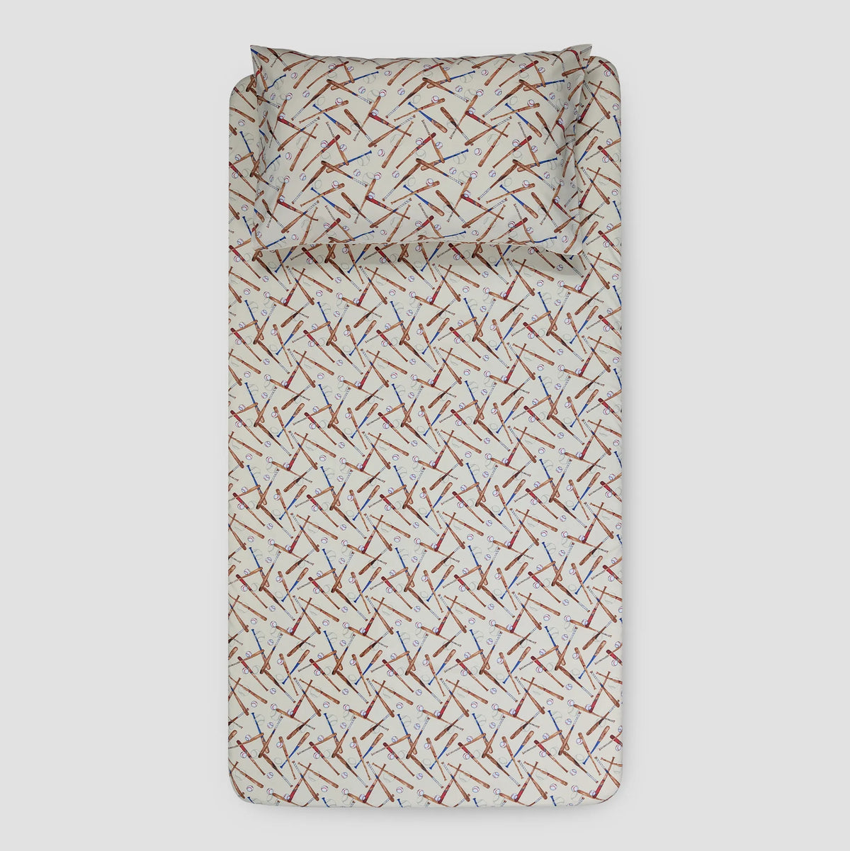 Baseball Shuffle - Kids Fitted Bedsheet
