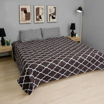 Modern Lattice Cotton Percale Bed sheet