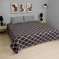 Modern Lattice Cotton Percale Bed sheet
