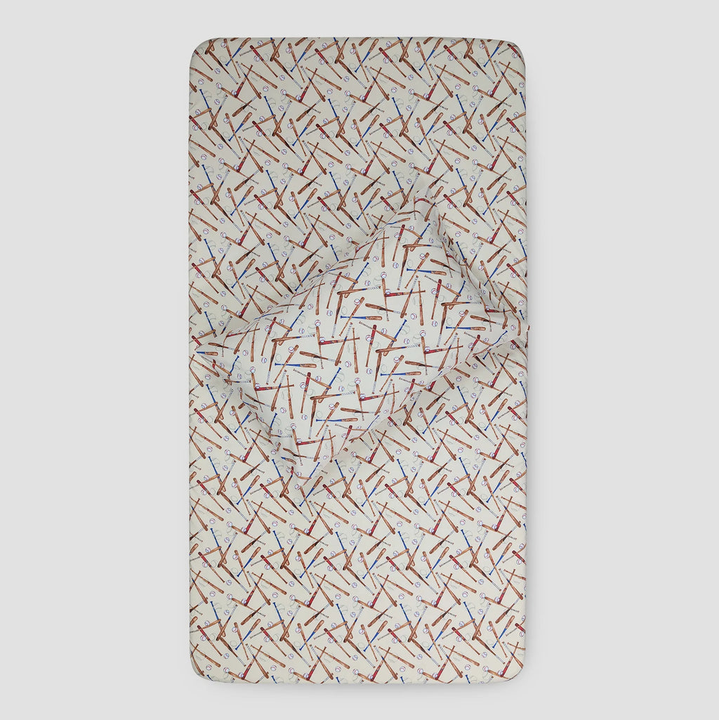Baseball Shuffle - Kids Fitted Bedsheet