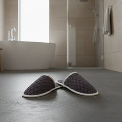 Pack of 2 towel slipper (light grey)