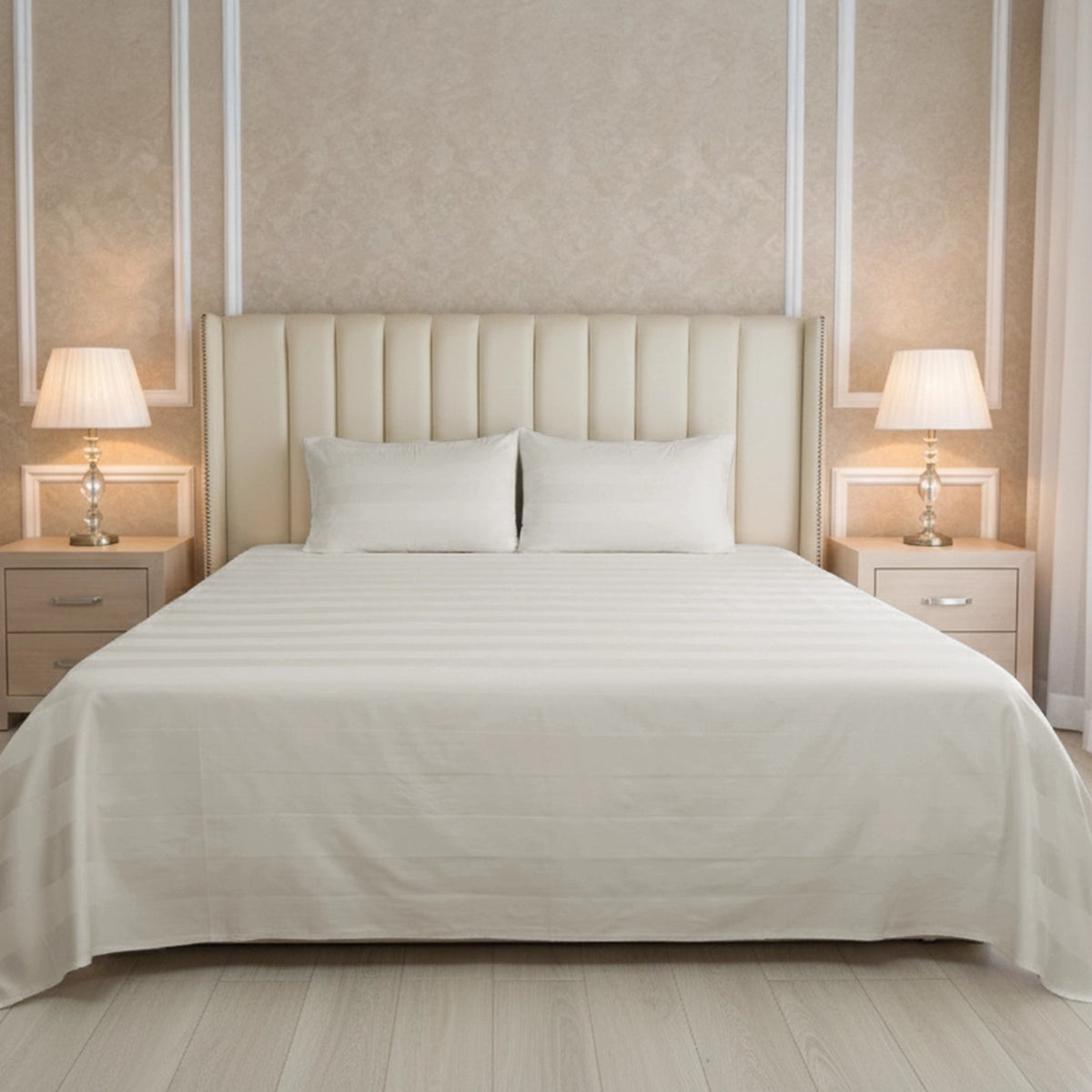 RHS Cotton Satin Stripe 1071 (Cream) Main image