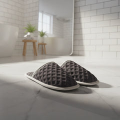 Pack of 2 towel slipper (light grey)