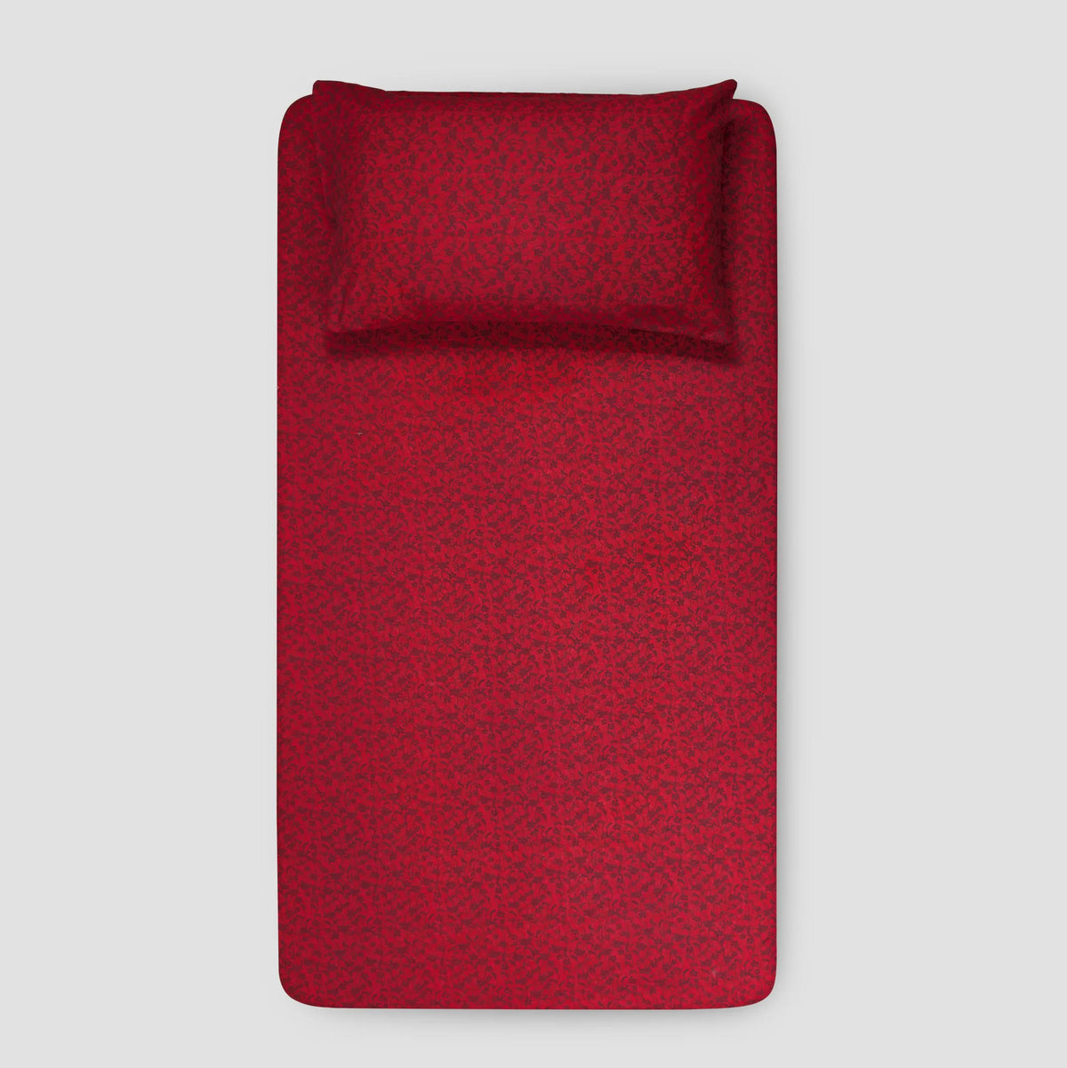 Crimson Bloom Wine - Kids Fitted Bedsheet