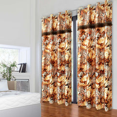 RHS printed curtains panel (6393 Orange)