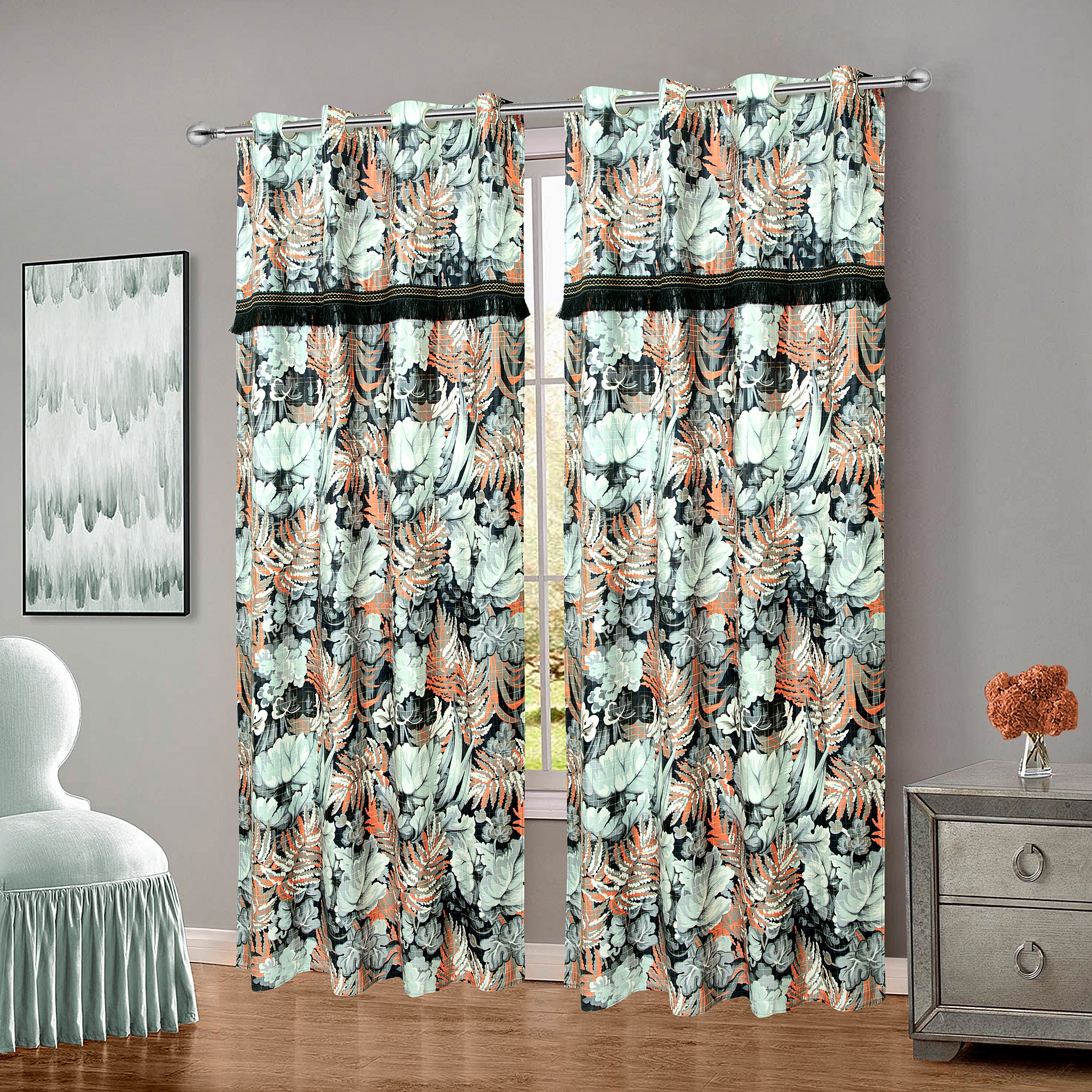 RHS printed curtains panel (6393)