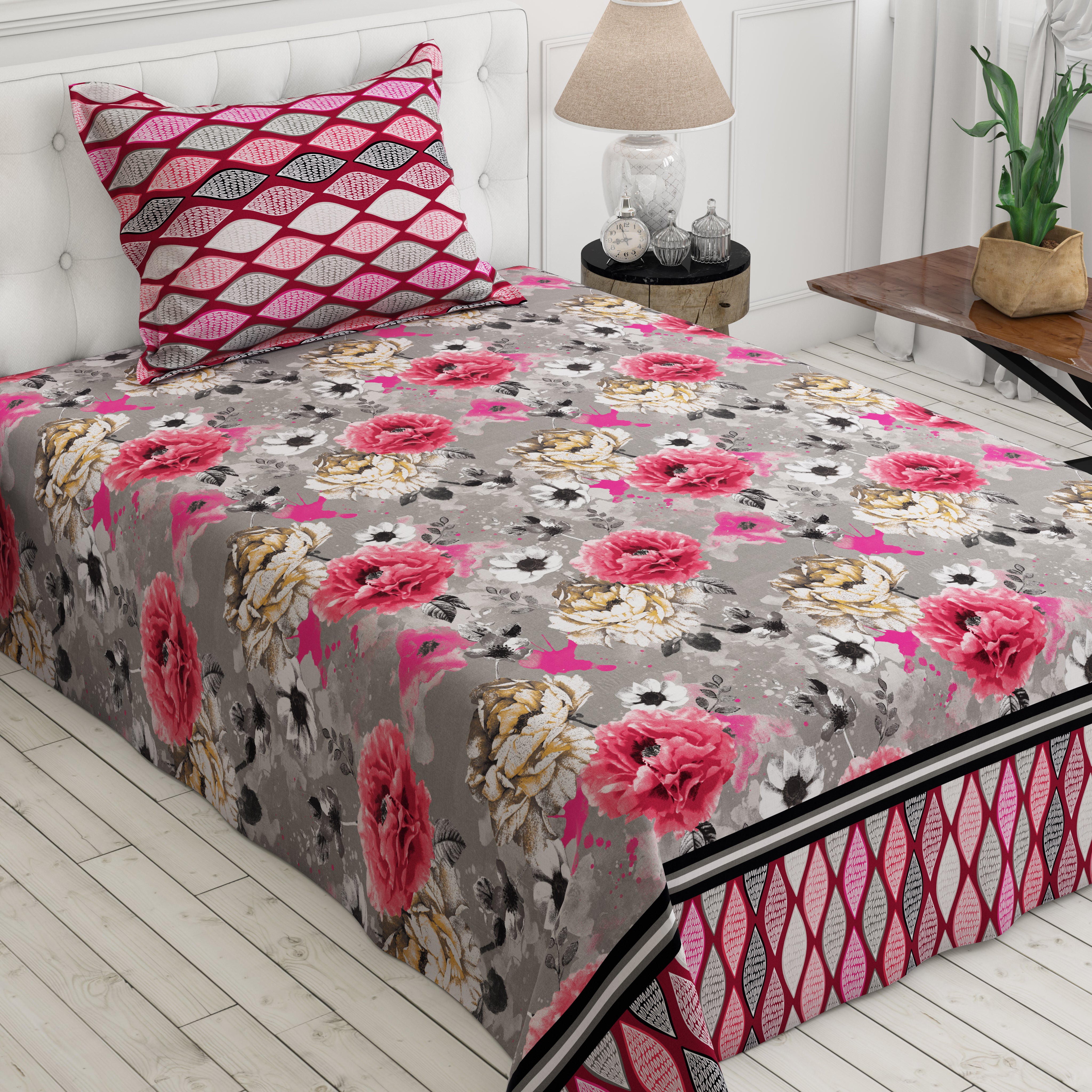 Sateen Bed Sheet Set - 6593