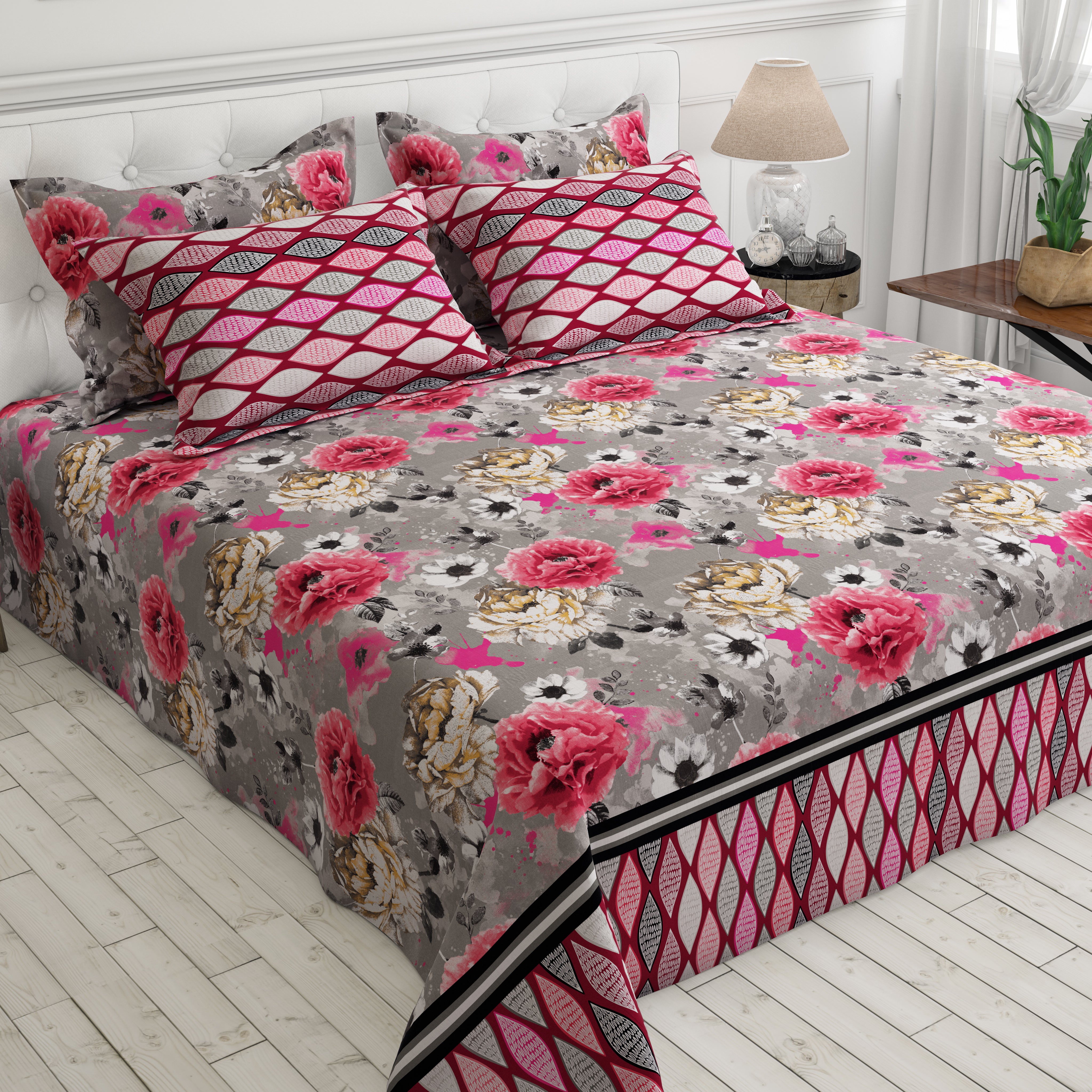 Sateen Bed Sheet Set - 6593