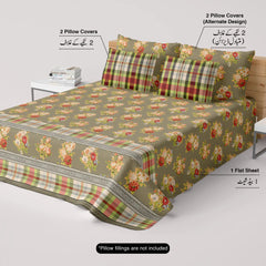 Bedsheet set with 4 pillowcases 6944