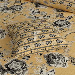 Xara Yellow Floral Quilt Cover Set - 7298