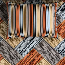 STRIPED KNIT SATEEN BED SHEET