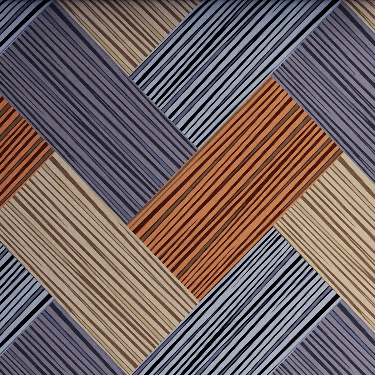 STRIPED KNIT SATEEN BED SHEET