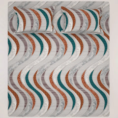 WAVE MOSAIC  Sateen Bed Sheet Set