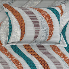 WAVE MOSAIC Sateen Bed Sheet Set