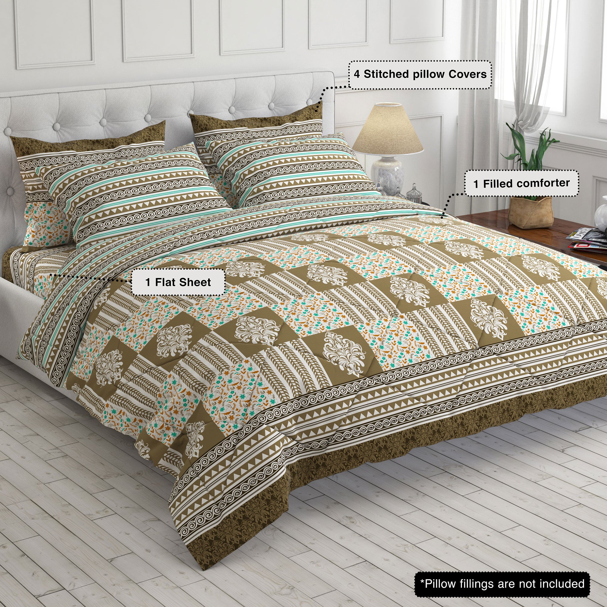 Xara 6-pcs comforter set 7535