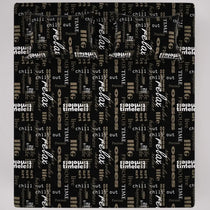 TYPOGRAPHY SATEEN BED SHEET