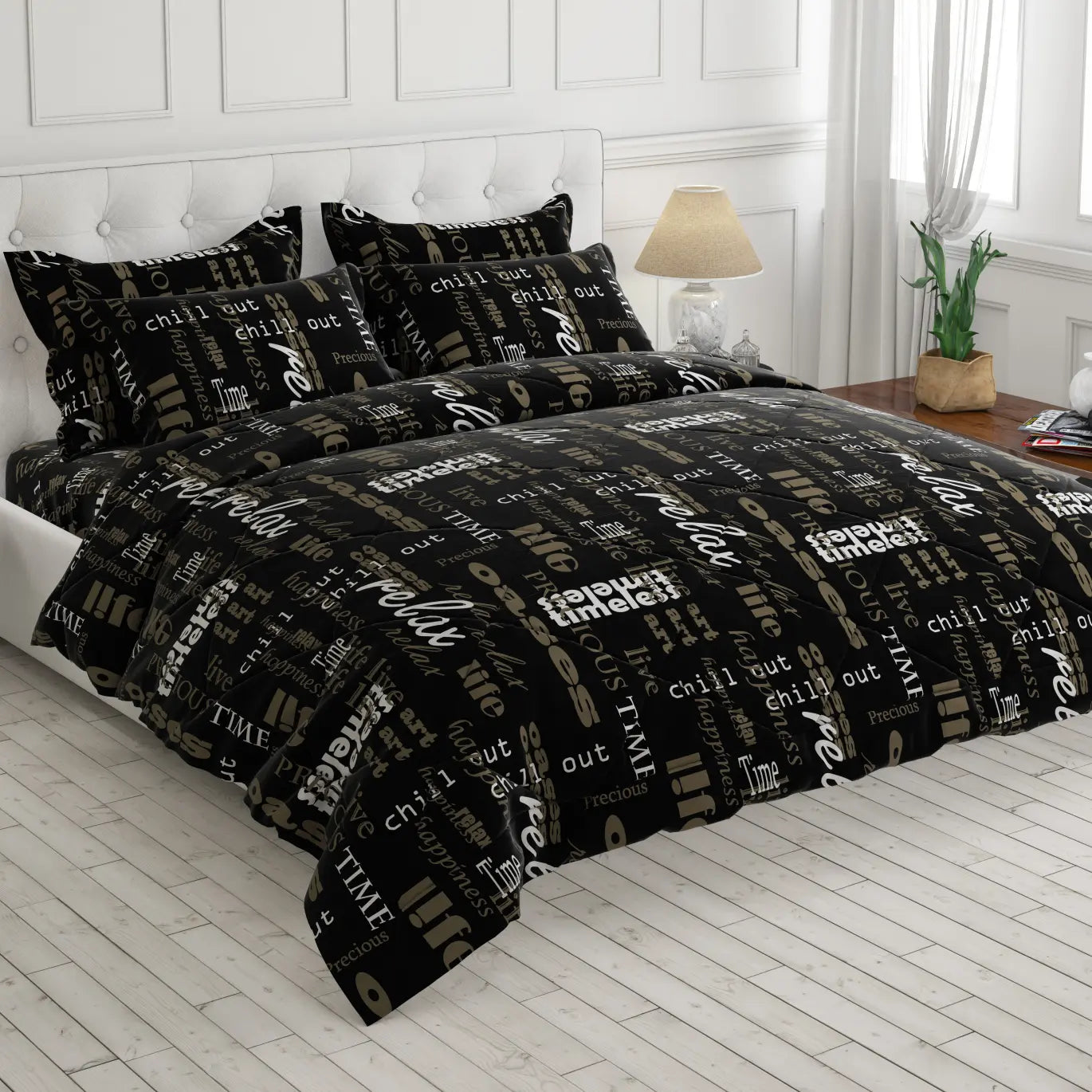 Sateen 6-pcs comforter set 7583