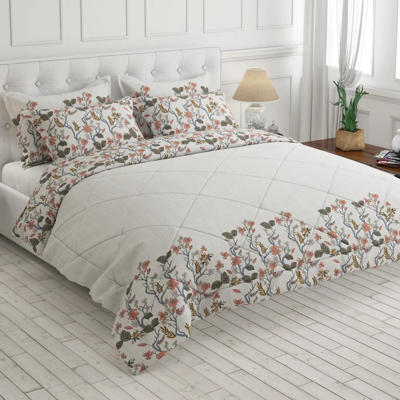 Sateen 6-pcs comforter set 7588