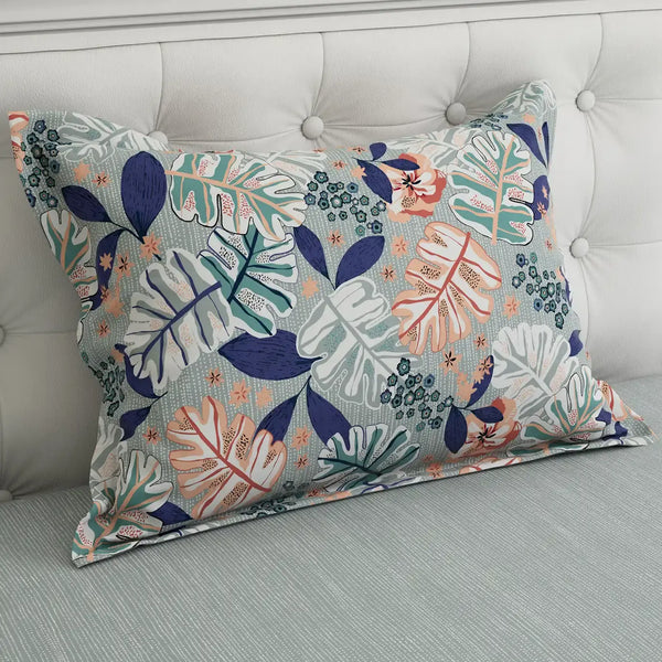 COASTAL FLORA SATEEN BED SHEET