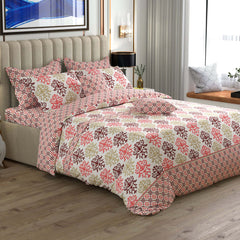 Xara Cream Damask Quilt Cover Set - 7605