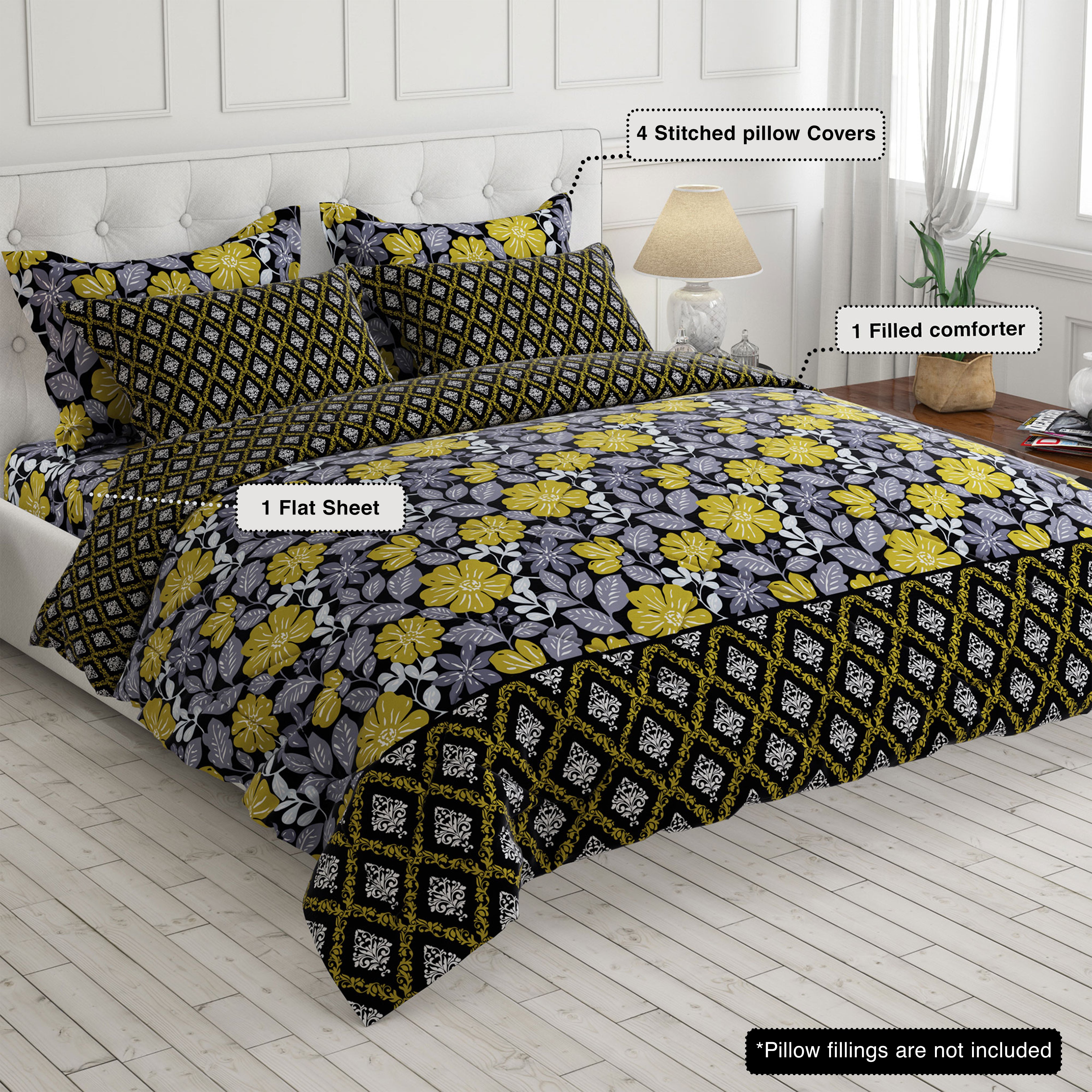 Xara 6-pcs comforter set 7734-35