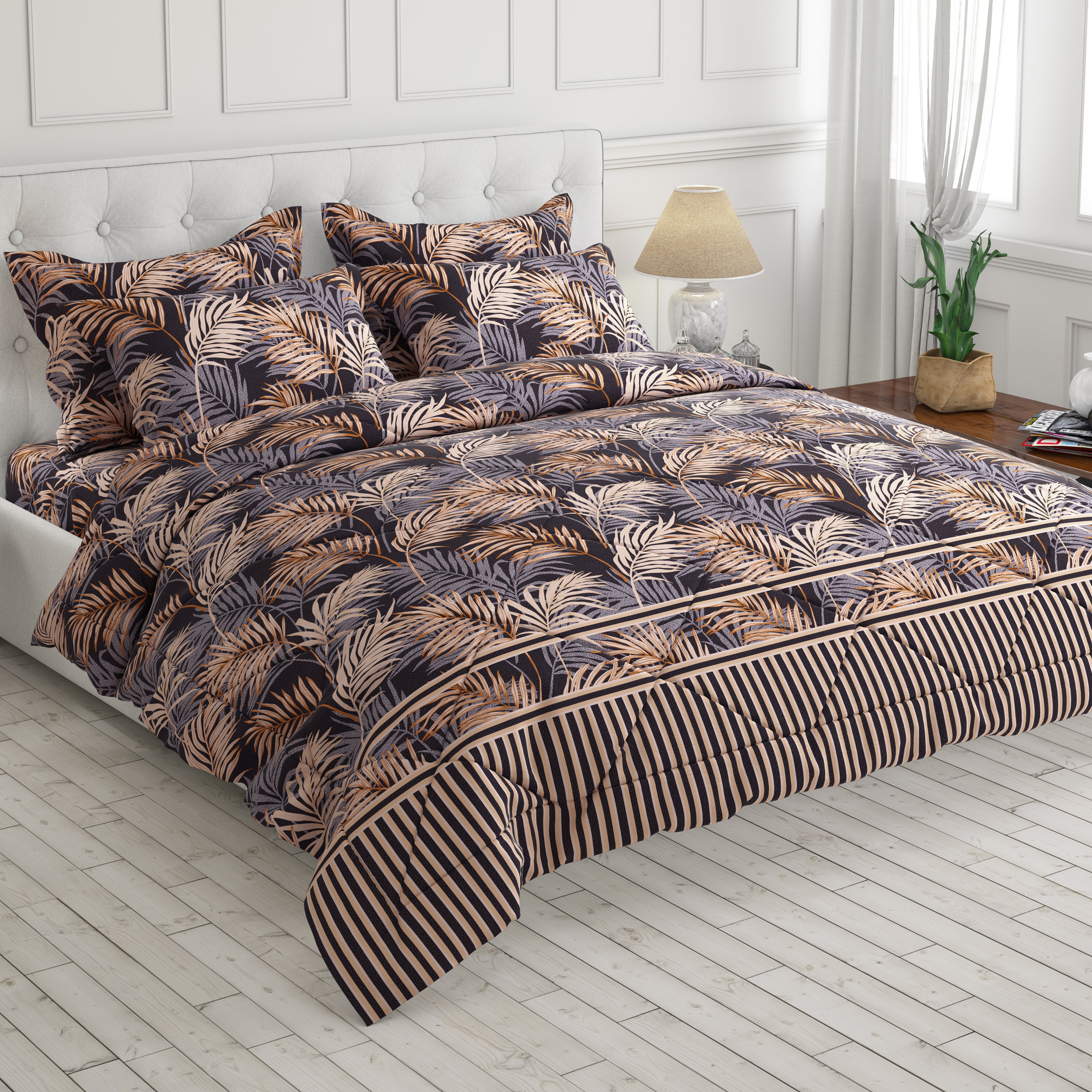 Sateen 6-pcs comforter set 7958