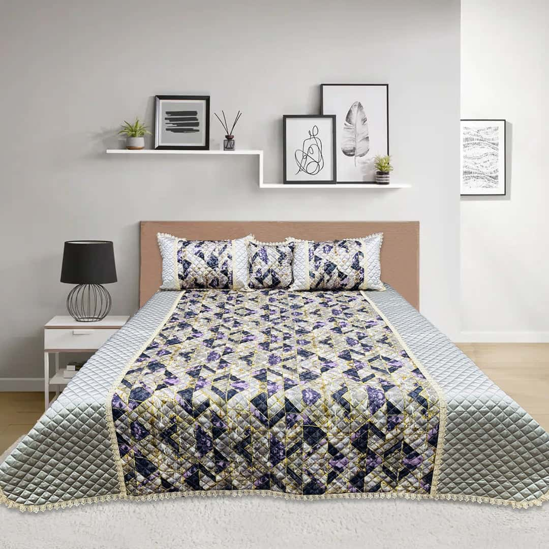 Digital Printed Quilted Bedspread 2425-02